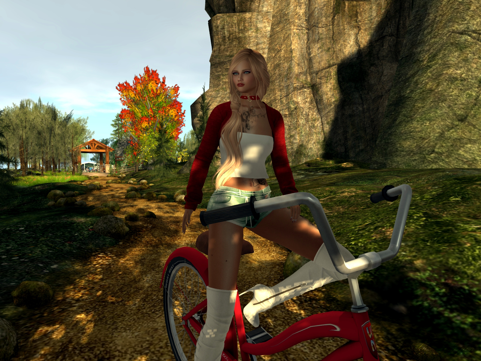 Auf der Sim Medow Rose in Second Life