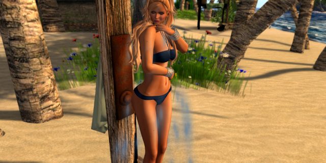 erratic Brooklyn Bikini – Aufnahme vom Shooting in Second Life