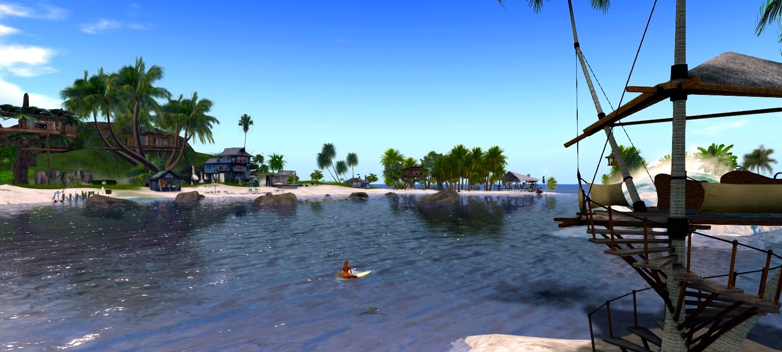 Auf der Sim Bundy Reef in Second Life