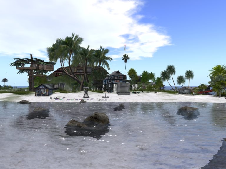 Auf der Sim Bundy Reef in Second Life