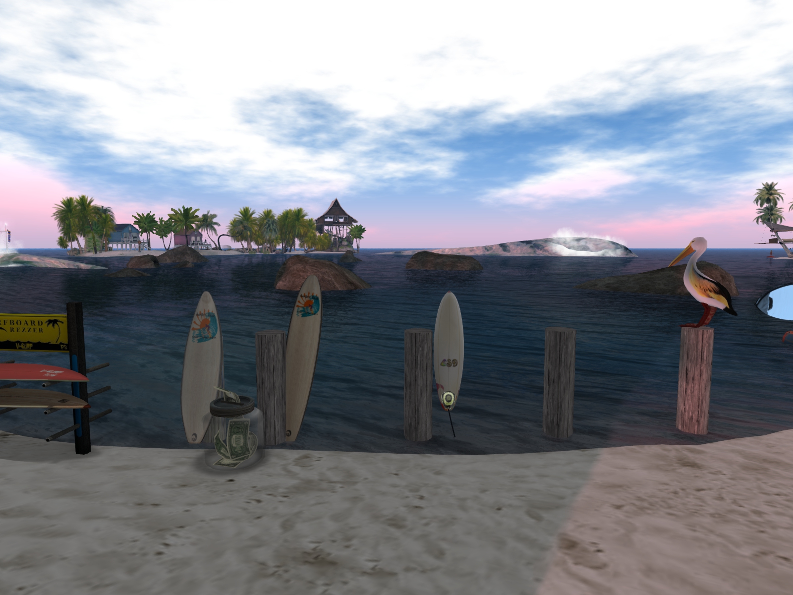 Auf der Sim Bundy Reef in Second Life