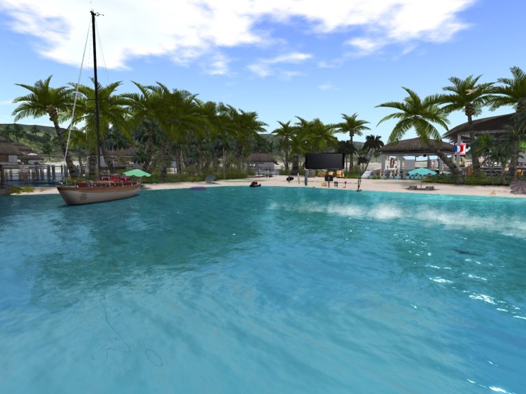 Auf der Sim The Beach in Second Life