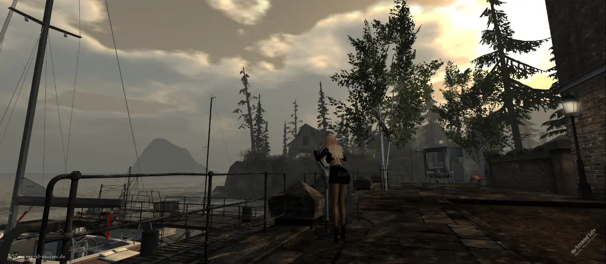 Auf der Sim Erebos Harbor in Second Life