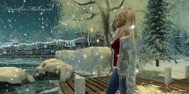 Auf der Sim Snow Falls in Second Life
