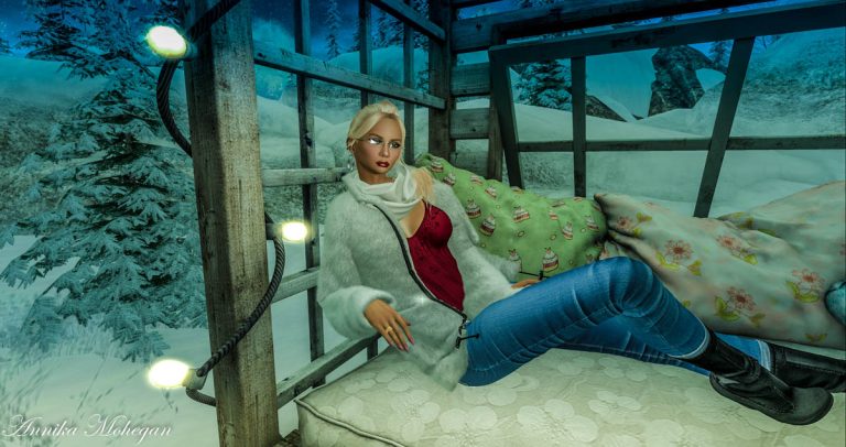 Auf der Sim Snow Falls in Second Life