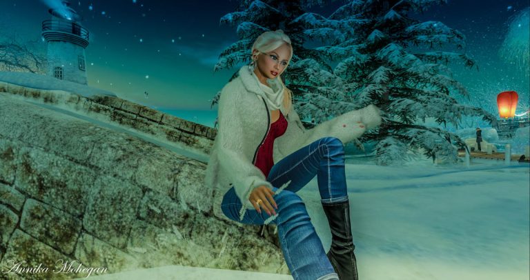 Auf der Sim Snow Falls in Second Life
