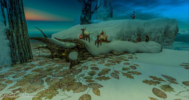 Auf der Sim Snow Falls in Second Life