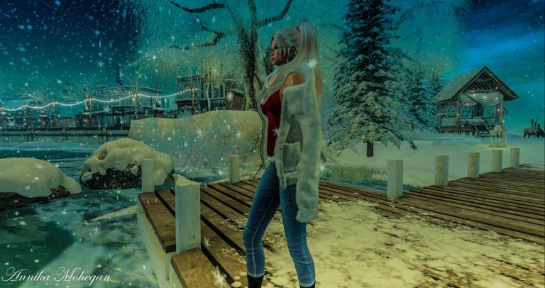 Auf der Sim Snow Falls in Second Life