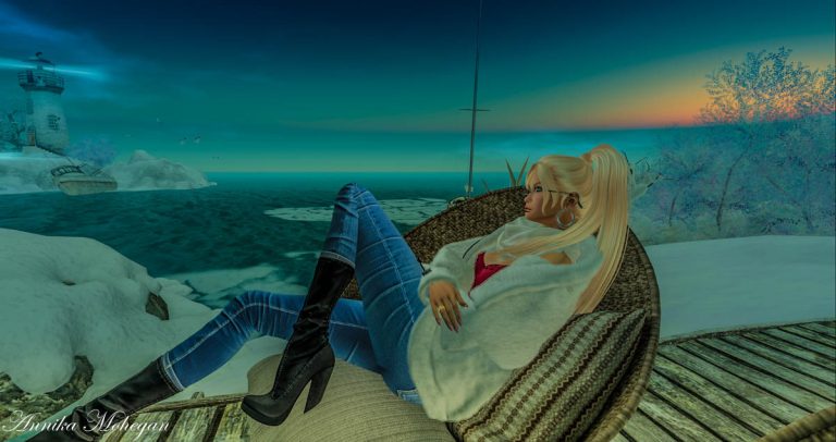 Auf der Sim Snow Falls in Second Life