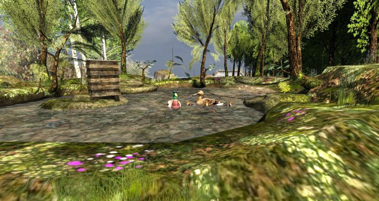 Auf der Sim Riverie Beach in Second Life