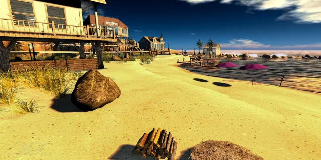 Auf der Sim Reverie Beach in Second Life